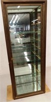 Brass & Wood Display Cabinet
