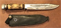 Baron Solingen Germany hunting knife with sheath