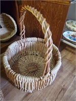 Tall Handled Two Tone Basket