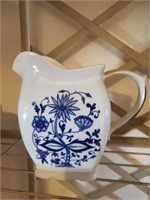 Blue White Pitcher, No Markings