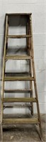 8 ft Wooden Step Ladder
