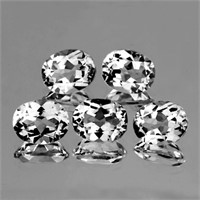 Natural White Topaz 9x7 MM {Flawless-VVS1}