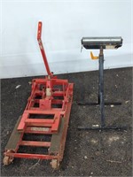 CAR JACK AND ROLLER STAND