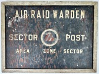 AIR RAID WARDEN SIGN