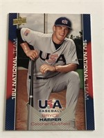 2009 UD USA Bryce Harper Rookie Card