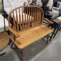 MAPLE HALL BENCH  43" WIDE