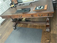 Hooker Furniture Co. Leather Top Harp Writing Desk