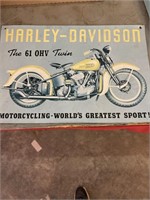 Harley davidson metal sign