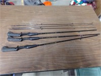 3 nice McKinley spin cast rods