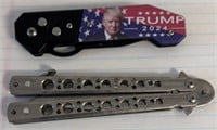 2 knives—Trump and one more
