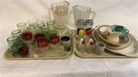 Colored Glass, S& P Shakers & China