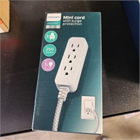 Philips 3-Outlet Extension Cord with Surge Protect