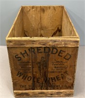 Shredded Wheat Shipping Crate Advertising