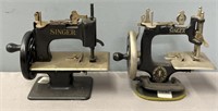 2 Miniature Singer Sewing Machines
