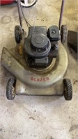 Vintage blazer brand lawnmower, push mower