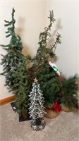 (6) SMALL CHRISTMAS TREES