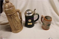 3 Beer Steins