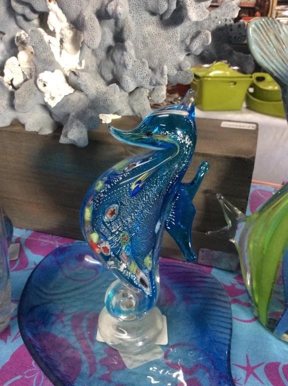 Art glass seahorse