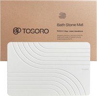 TOSORO - Stone Bath Mat (23.5 x 15 Sandstone)