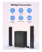Puxinat 2 in 1 Separable Sound Bars for TV with