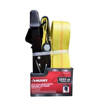 $12  2 in. X 27 ft. Ratchet Strap w/ Flat Hooks