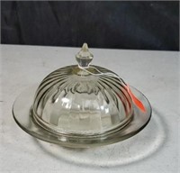 Clear butter dish