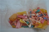 old plastic rave curlers
