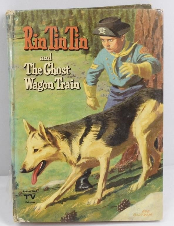 1958 Rin Tin Tin and The Ghost Wagon Train Book