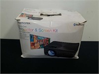 Memorex all in one projector and screen kit