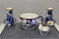 Doulton Vases & Bowl