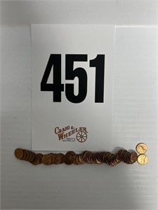 BU Roll (50) 1971S pennies