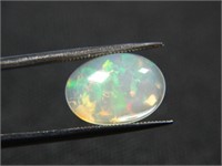 Certified  3.60 Cts Oval Cut  Natural  Fire Opal