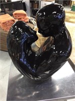 Black ceramic couple