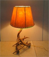 Antler Table Lamp - Tested/Works - H 22"
