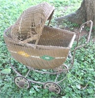 Antique Baby Carriage - 30" x 29" x 13"