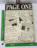 1975 Page One major events 1920-1975 HC book