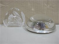 Signed Crystal Squirrel & Paper Weight See Info