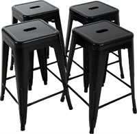 New Metal Bar Stools, Set of 4, High Backless Indo