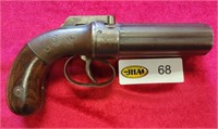 Allens Patented 1845 .32 Cal 6 Shot Pepperbox