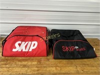 2 Insulated SKIP Pizza Take Out Bags