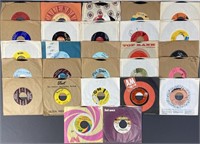 Letter F Mystery Lot Vinyl 45 Singles Set of 27