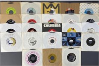 Letter D Mystery Lot Vinyl 45 Singles, set of 23