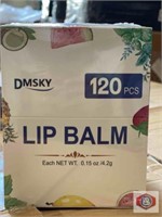 New 128 packs, 120 pcs per pack; DMSKY Lip balm