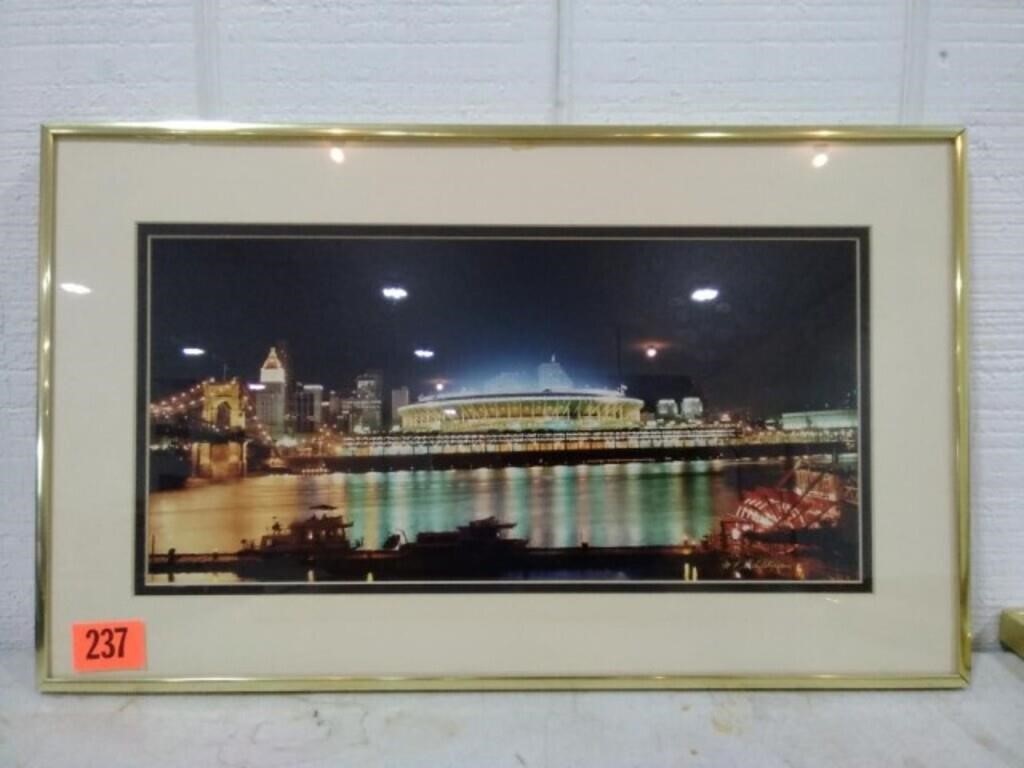 Riverfront Stadium framed photo