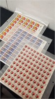 Five sets of vintage collectible stamps