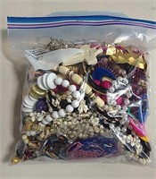 Large Bag Of Miscellaneous Jewelry