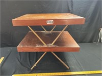 Vintage 2-Tiered Wood Table