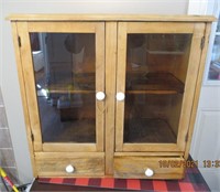 26" x 26" x 11 Vintage Cupboard with 2 Drawers