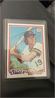 1978 Robin Yount Baseball Card Brewers
