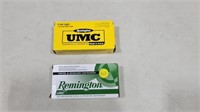 100 Rds Remington and UMC 9MM Luger